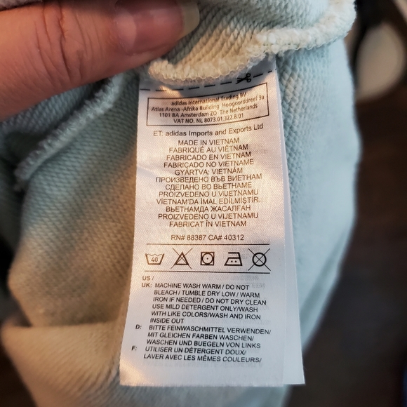 Adidas Cropped Striped Hoodie - Picture 9 of 9